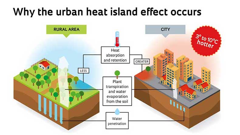 urban heat island