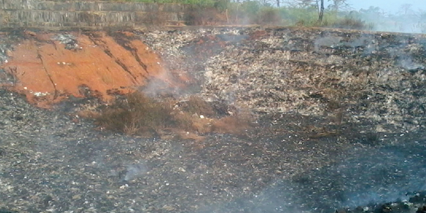 Burning of mixed waste